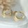 Orecchini GOLDFILLED antiallergici attorcigliati 35mm