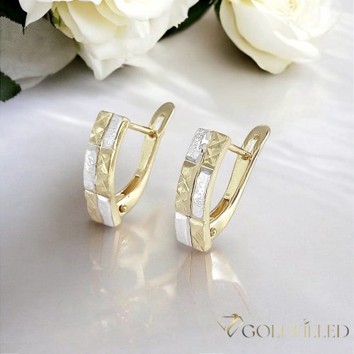 Orecchino GOLDFILLED antiallergico 18mm colore 18K