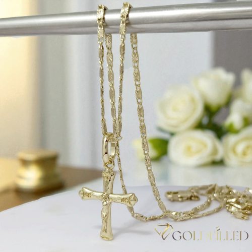 Collana GOLDFILLED antiallergica 55cm/2mm + Pendente colore 14K