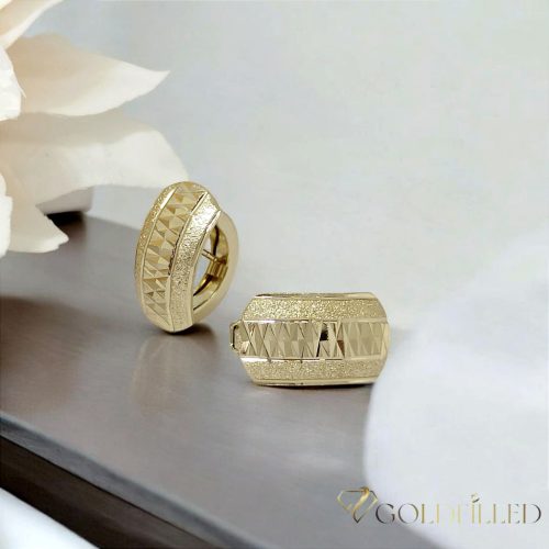 Orecchino GOLDFILLED antiallergico 18mm colore 18K