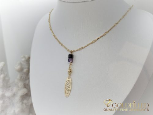 Collana GOLDFILLED antiallergica 45cm/1mm colore 14K