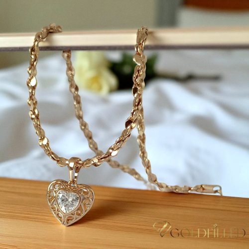 Collana GOLDFILLED antiallergica 50cm/3,5mm + Pendente colore 18K