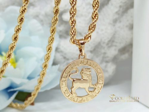 Collana GOLDFILLED antiallergica 55cm / 3mm + pendente della vergine colore 18K