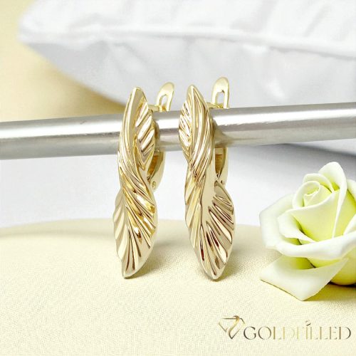 Orecchini GOLDFILLED antiallergici 30mm colore 14K