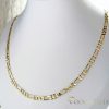 Collana "Figaro" GOLDFILLED antiallergica  in diverse dimensioni 4 mm  colore 14K