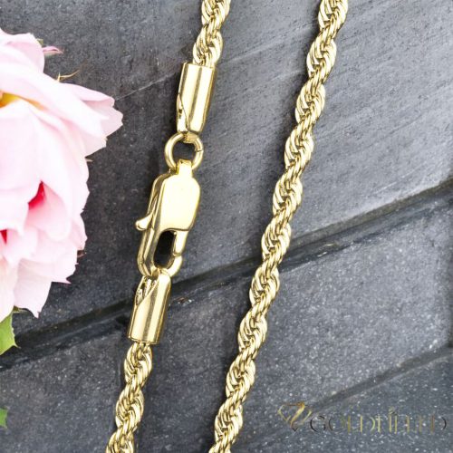 Collana GOLDFILLED antiallergica 50cm lunga e 3mm larga colore 14K