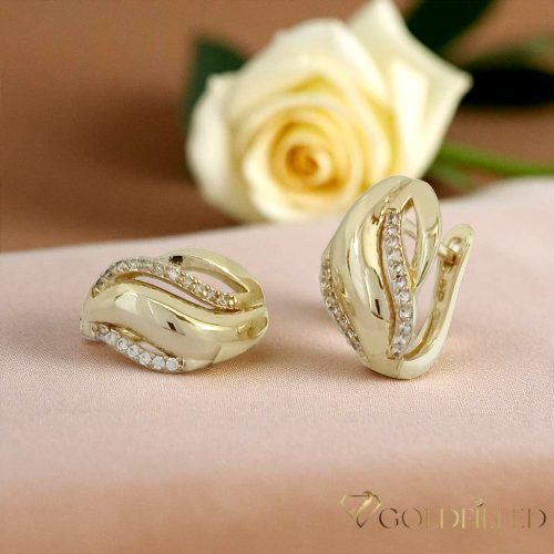 Orecchino GOLDFILLED antiallergico 18mm colore 18K
