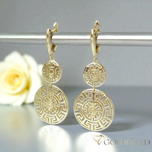 Orecchini GOLDFILLED antiallergici 50mm colore 14K
