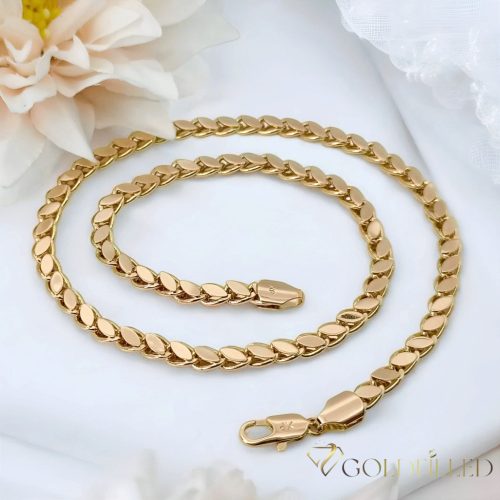 Collana GOLDFILLED antiallergica esclusiva in diverse dimensioni 5,5 mm  colore 18K