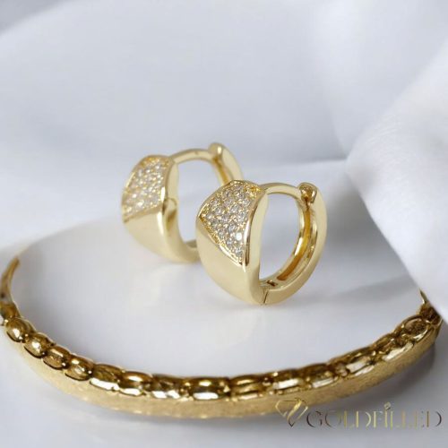 Orecchino GOLDFILLED antiallergico 14mm colore 18K Multicolor 