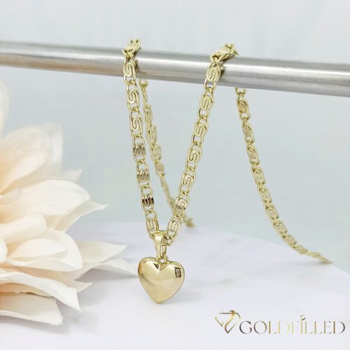 Collana GOLDFILLED antiallergica 50cm/3mm + Pendente colore 14K