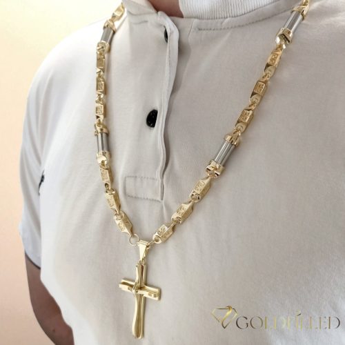 Collana GOLDFILLED antiallergica 70cm/ 8-10mm + Pendente colore 14K