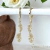 Orecchini GOLDFILLED antiallergici 38mm colore 14K