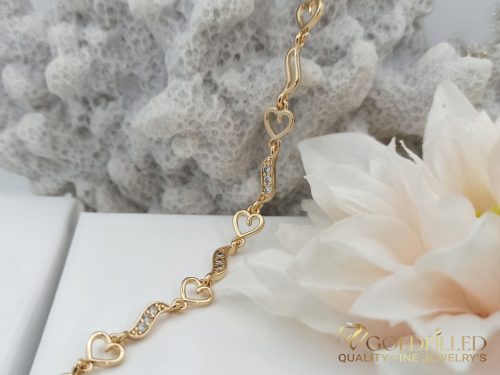 Bracciale GOLDFILLED antiallergico 19cm/6mm colore 18K