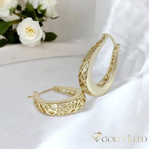 Orecchini GOLDFILLED antiallergici attorcigliati 35mm