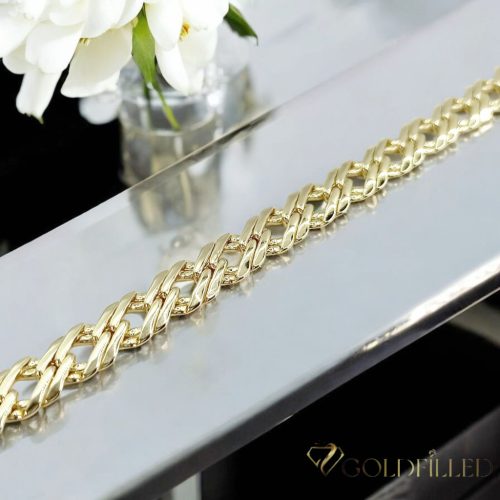 Bracciale GOLDFILLED antiallergico 19cm/6mm colore 14K