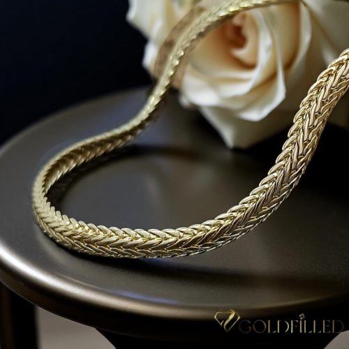 Collana GOLDFILLED antiallergica Luxury 50cm lunga e 7mm larga colore 14K