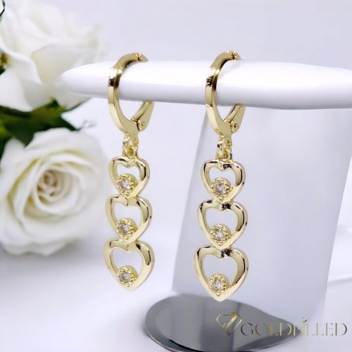 Orecchini GOLDFILLED antiallergici 36mm colore 14K