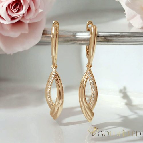 Orecchini GOLDFILLED antiallergici 46mm colore 18K