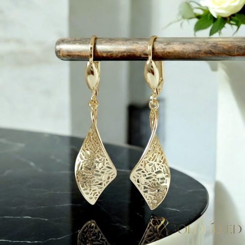 Orecchini GOLDFILLED antiallergici 50mm colore 14K