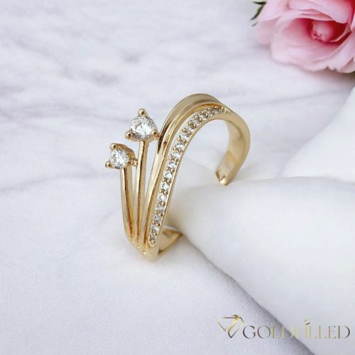 Anello GOLDFILLED antiallergico, diverse misure colore 18K
