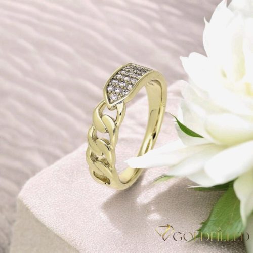 Anello GOLDFILLED antiallergico, diverse misure colore 14K
