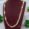 Collana GOLDFILLED antiallergica Luxury Barakka 70cm lunga e 11mm larga (150g) colore 14K multicolore