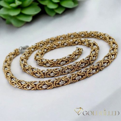GOLDFILLED collana in acciaio inox 60cm/7mm	