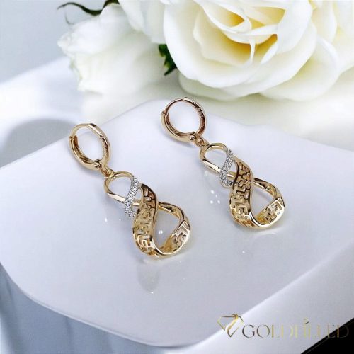 Orecchini GOLDFILLED antiallergici 38mm colore 18K