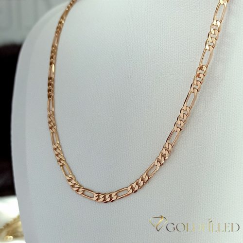 Collana GOLDFILLED antiallergica 50cm lunga e 3,8mm larga colore 18K