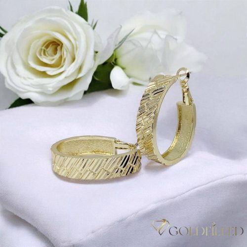 Orecchini GOLDFILLED antiallergici attorcigliati 35mm