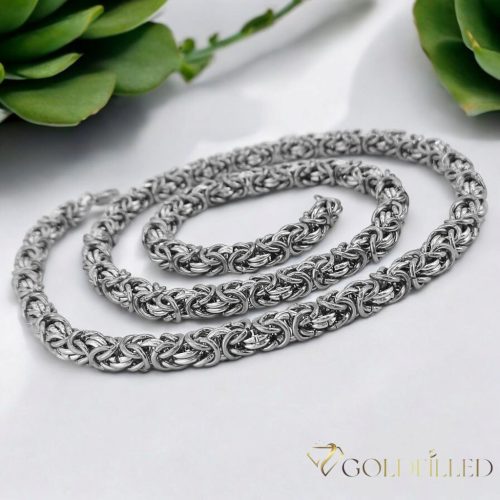 GOLDFILLED collana in acciaio inox 70cm/7mm	