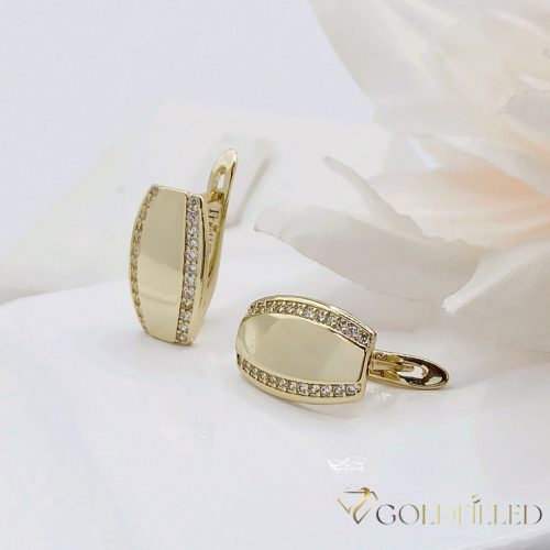 Orecchino GOLDFILLED antiallergico 18mm colore 18K