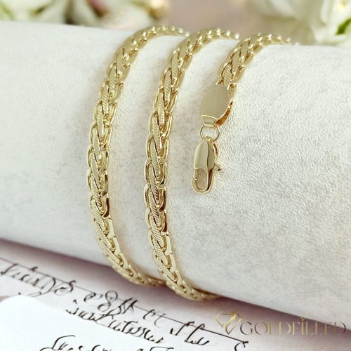 Collana GOLDFILLED antiallergica 50cm lunga e 6mm larga colore 14K