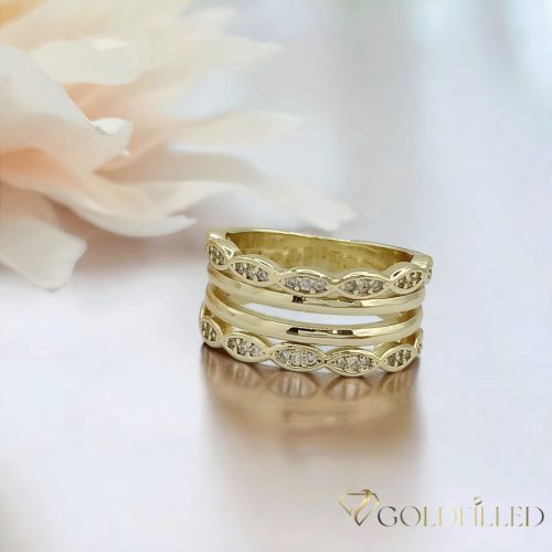 Anello GOLDFILLED antiallergico, diverse misure colore 14K