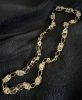 Collana GOLDFILLED antiallergica Luxury Barakka 70cm lunga e 11mm larga (140g) colore 14K multicolore