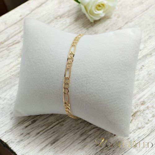 Bracciale GOLDFILLED antiallergico 19cm/3,5mm colore 18K
