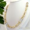 Collana GOLDFILLED antiallergica Luxury Barakka 60cm lunga e 8-10mm larga (125g) colore 14K multicolore