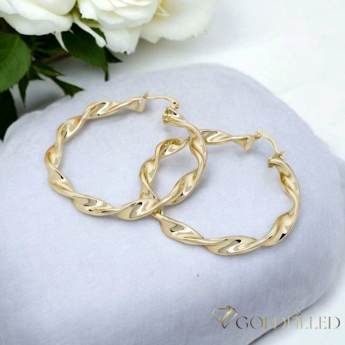 Orecchini GOLDFILLED antiallergici 19mm colore 14K