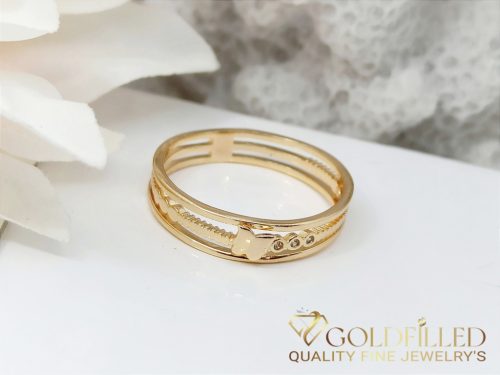 Anello GOLDFILLED antiallergico, diverse misure colore 18K