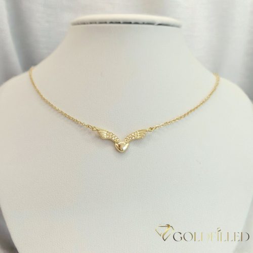 Collana GOLDFILLED "ALI D'ANGELO" antiallergica 45-49cm lunga e 2mm larga colore 14K