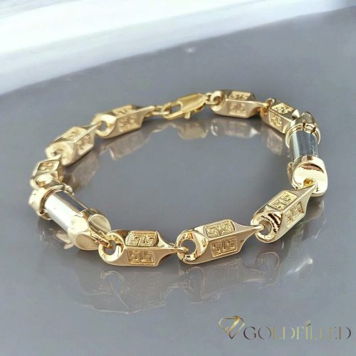Bracciale GOLDFILLED antiallergico 24cm /8-10mm colore multicolore 14K