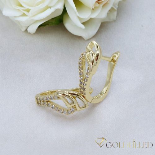 Orecchino GOLDFILLED antiallergico 18mm colore 18K