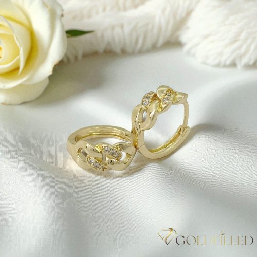 Orecchino GOLDFILLED antiallergico 17mm colore 18K
